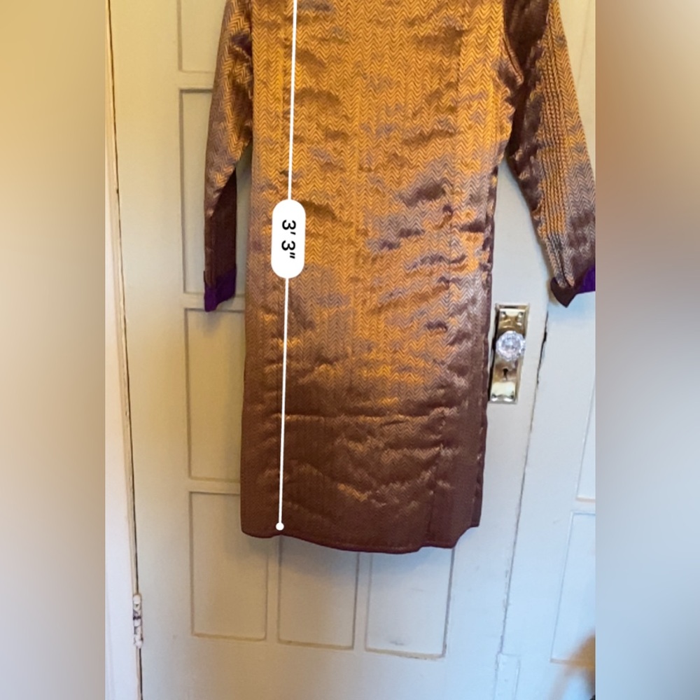 Mandarín Callar string quilted coat for women  large, pre owned. - Picture 5 of 16